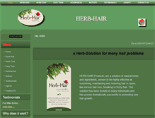 Tablet Screenshot of herb-hair.co.za